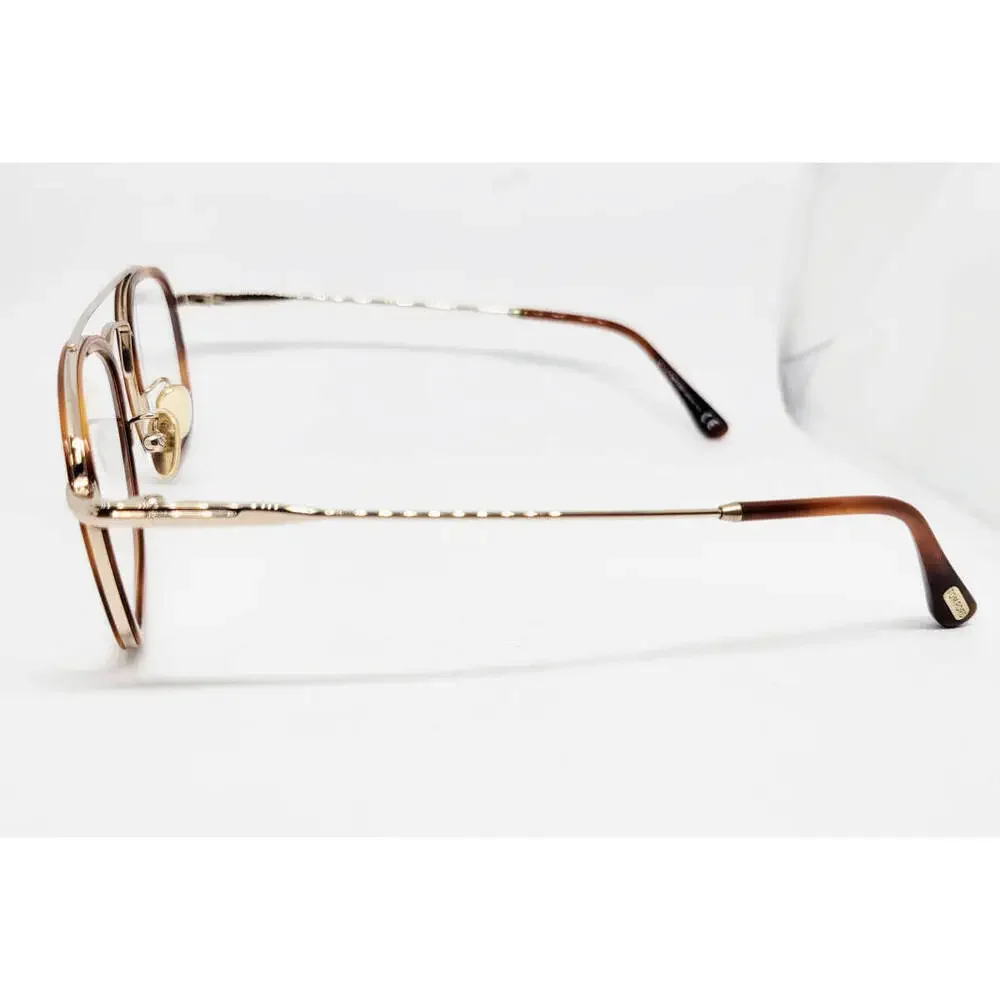NWT Tom Ford FT5677F Havana Gold 52mm Eyeglasses